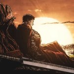 Guts Staring at the sunset