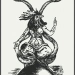 Abraxas in Baphomet pose