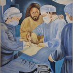 Jesus helping surgeon