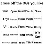 MSMG OG bingo meme