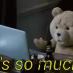 Ted; There's so much P--- GIF Template