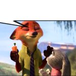 Nick Wilde speech bubble meme