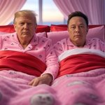 Donald Trump Elon Musk #elonald in bed together