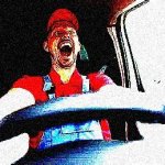 Deepfried Crazy Driver