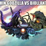 Super smash Bros stage | SHIN GODZILLA VS BIOLLANTE | image tagged in super smash bros stage | made w/ Imgflip meme maker