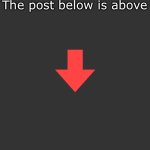 The post below is above