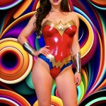 Wonder Woman | image tagged in wonder woman,cosplay,memes,psychedelic,trippy | made w/ Imgflip meme maker