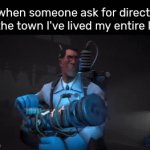 It's simple! I have no idea. | Me when someone ask for directions in the town I've lived my entire life: | image tagged in gifs,memes,funny,directions | made w/ Imgflip video-to-gif maker