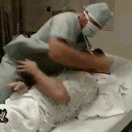 hospital fight GIF Template