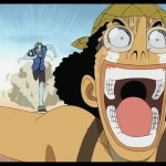 Usopp Running Away