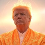 Donald Trump Orange Jesus Satan Evil Devil Lucifer Anti-Christ meme