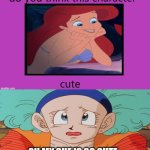 bulma finds her cute