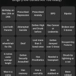 How cursed are you bingo meme