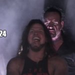 Adios amigo 2024 | 2025; 2024 | image tagged in aj styles undertaker | made w/ Imgflip meme maker