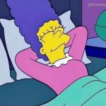 Marge Simpson relaxing