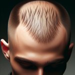 Bad hairline with buzz cut