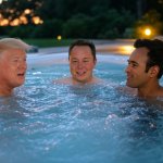 Donald Trump, Elon Musk, Vivek Ramaswamy swimming pool oligarchy