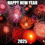 Happy New Year 2025 | HAPPY NEW YEAR; 2025 | image tagged in fireworks,happynewyear,happynewyear2025,2025 | made w/ Imgflip meme maker