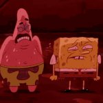 Spongebob and Patrick Melting meme