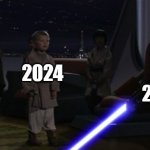 Happy New Year! | 2024; 2025 | image tagged in anakin kills younglings,memes,funny,happy new year,new year resolutions,new years | made w/ Imgflip meme maker