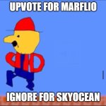 My name is mayro | UPVOTE FOR MARFLIO; IGNORE FOR SKYOCEAN | image tagged in my name is mayro | made w/ Imgflip meme maker