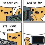 overpowered computer