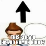 fr | THIS PERSON HAS NO HUMAN RIGHTS | image tagged in this person has 500gb of child meme but chat is white | made w/ Imgflip meme maker