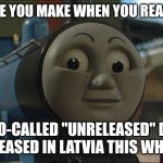 So, it turns out the English dub of "SamSam: Cosmic Adventures" WAS released in 2024... on some streaming service Latvia. | THAT FACE YOU MAKE WHEN YOU REALIZE THAT; A SO-CALLED "UNRELEASED" DUB WAS RELEASED IN LATVIA THIS WHOLE TIME | image tagged in edward huh | made w/ Imgflip meme maker