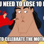 Shoulder Advice | YOU NEED TO LOSE 10 LBS; YOU NEED TO CELEBRATE THE MOTHER OF GOD | image tagged in shoulder advice,catholic new years problems | made w/ Imgflip meme maker