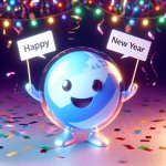 Internet explorer logo wishing Happy New year