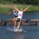 log rolling contest logrolling women championship GIF Template