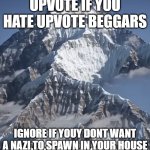 Naruto | UPVOTE IF YOU HATE UPVOTE BEGGARS; IGNORE IF YOUY DONT WANT A NAZI TO SPAWN IN YOUR HOUSE | image tagged in naruto | made w/ Imgflip meme maker