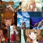 Duskit's Raphtalia template meme