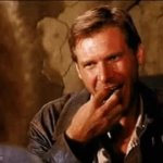 Amused Indiana Jones GIF Template