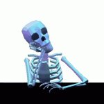 skelly wait GIF Template