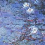 Purple Water Lilies. Claude Monet.