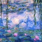 Purple Water Lilies. Claude Monet. Second Part.