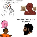 ricebag convert meme funny rice bag convert hindu muslim