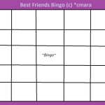 best friends bingo