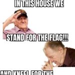 In This House We Stand for the flag