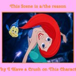 part of your world is the reason why i have a crush on princess ariel | image tagged in this scene is a/the reason why i have a crush on this character,the little mermaid,part of your world,disney,animation,ariel | made w/ Imgflip meme maker