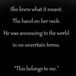 "This belongs to me." Well, yes I do.