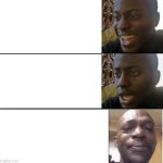 Disappointed then crying black guy