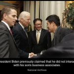 Biden with Hunter's business parners