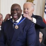 Magic Johnson Joe Biden