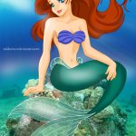 iconic mermaid pose