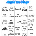 Potassium's stupid ass bingo meme