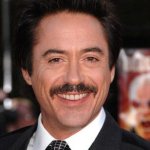 Robert Downey Jr Moustache