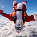 Skydiving Santa