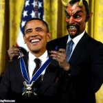 Obama honored by Satan
